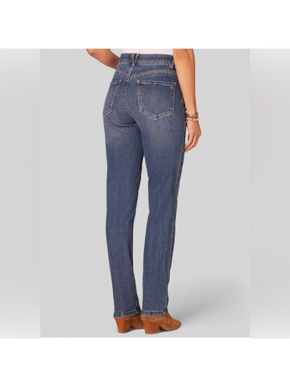 Democracy "Ab"solution Patriot Straight Leg Jeans – Size 10, NWT - Picture 8 of 10